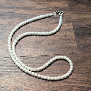 Anne Fontaine White Pearl Necklace
